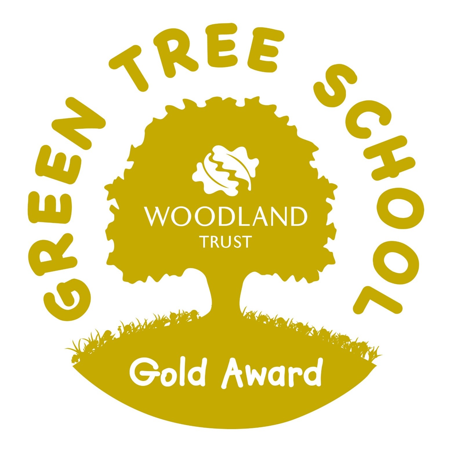 Forest School Green Tree Gold
